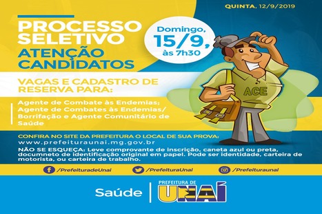 Aproximadamente 1.500 candidatos participam de processo seletivo neste domingo 15/9, em Unaí