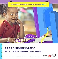 Cadastramento Escolar 2017 prorrogado até sexta (24/6)