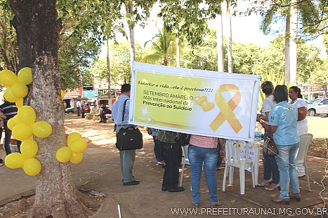 PMU faz mobilização para divulgar o Setembro Amarelo, mês de prevenção ao suicídio