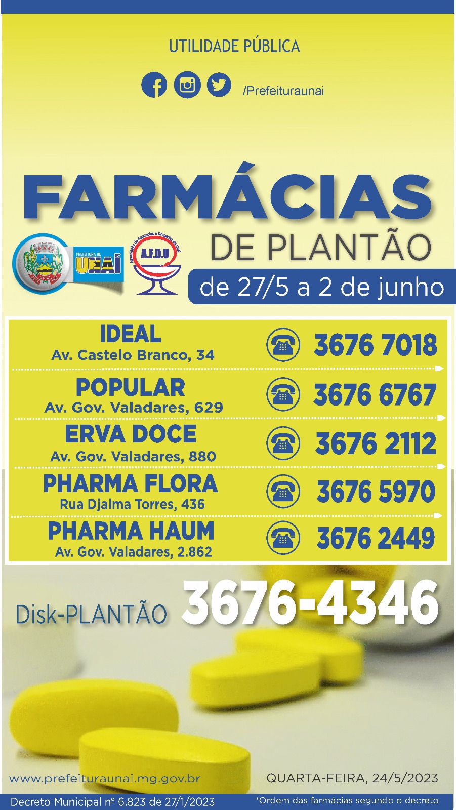 farmacias plantao 26 5