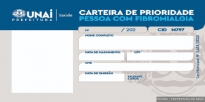 Pessoa com fibromialgia em Unaí já pode solicitar sua carteirinha de identificação 