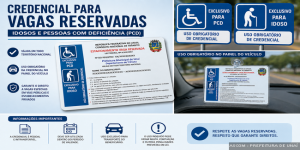 Credencial para vagas especiais de estacionamento pode ser emitida no Departamento de Trânsito de Unaí