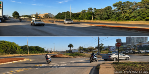 Mudança na organização do trânsito próximo ao posto SB e Primavia