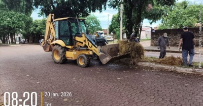  Mutirão para limpeza de canteiros centrais