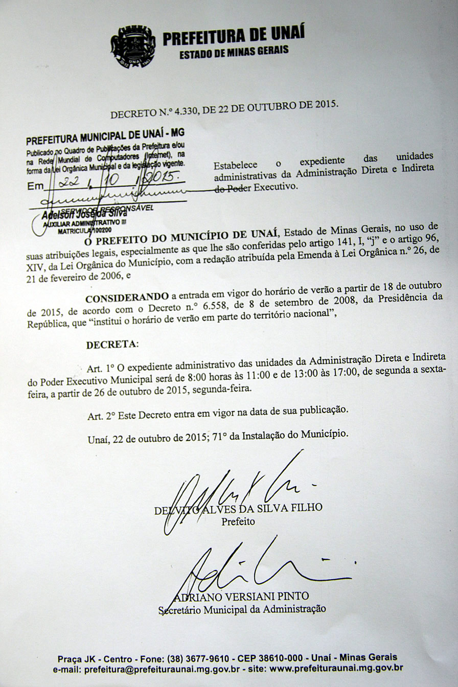horario expediente novo out2015
