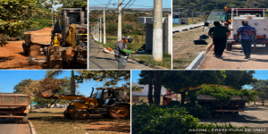 Ações de limpeza e manutenção urbana seguem intensas