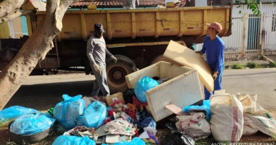 Mutirão de limpeza recolhe mais de 13 toneladas de lixo em bairros após a ponte